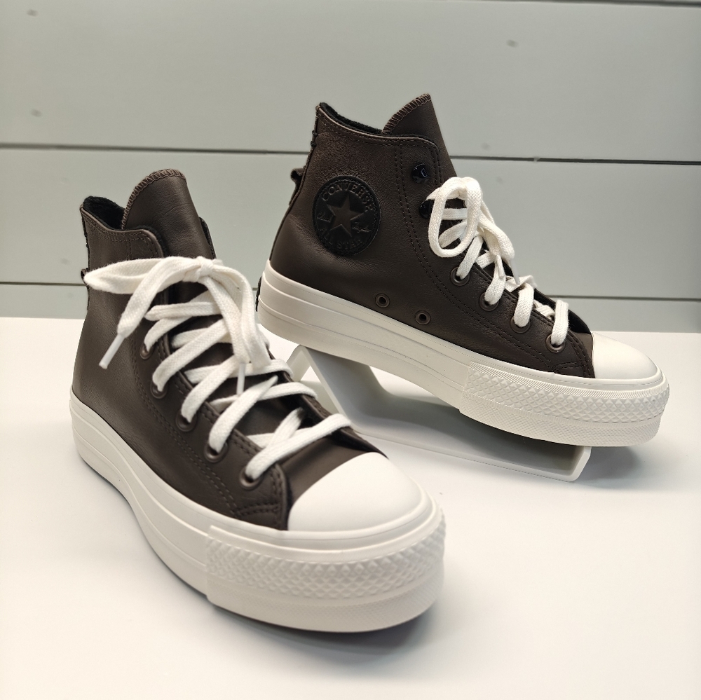 Converse CTAS Lift Platform Casual Classic Leather Brown Shoes size Women's 7
